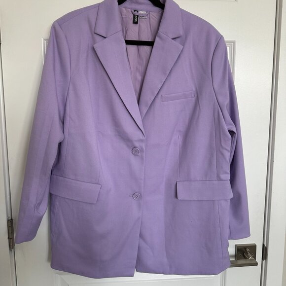 NWOT H&M Oversized Blazer in Light Purple - Picture 2 of 4